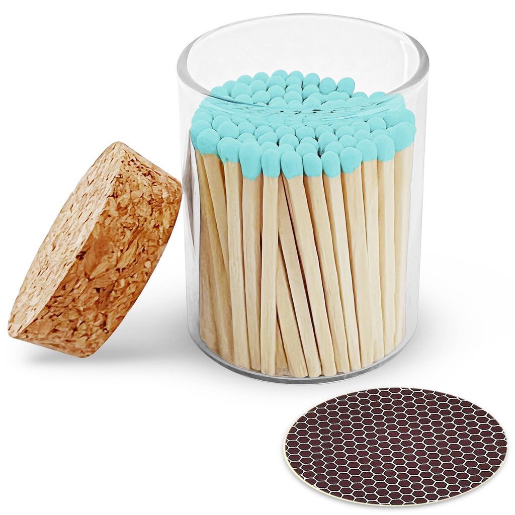 2" Matches in Cork Top Jar - Colors of Your Choice: Tuxedo