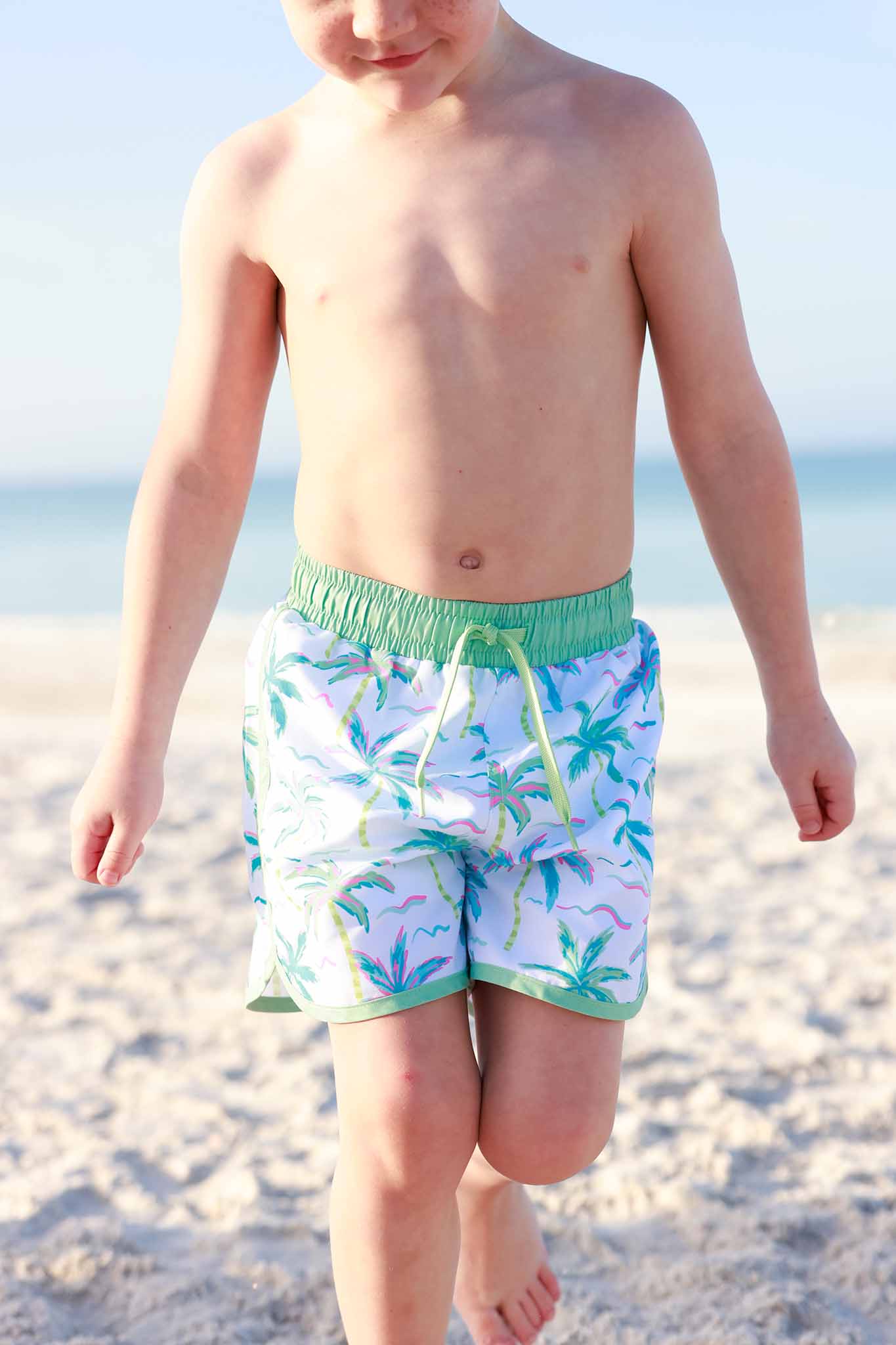 Boy's Swim Trunks | Blue Lagoon: 3-6 months