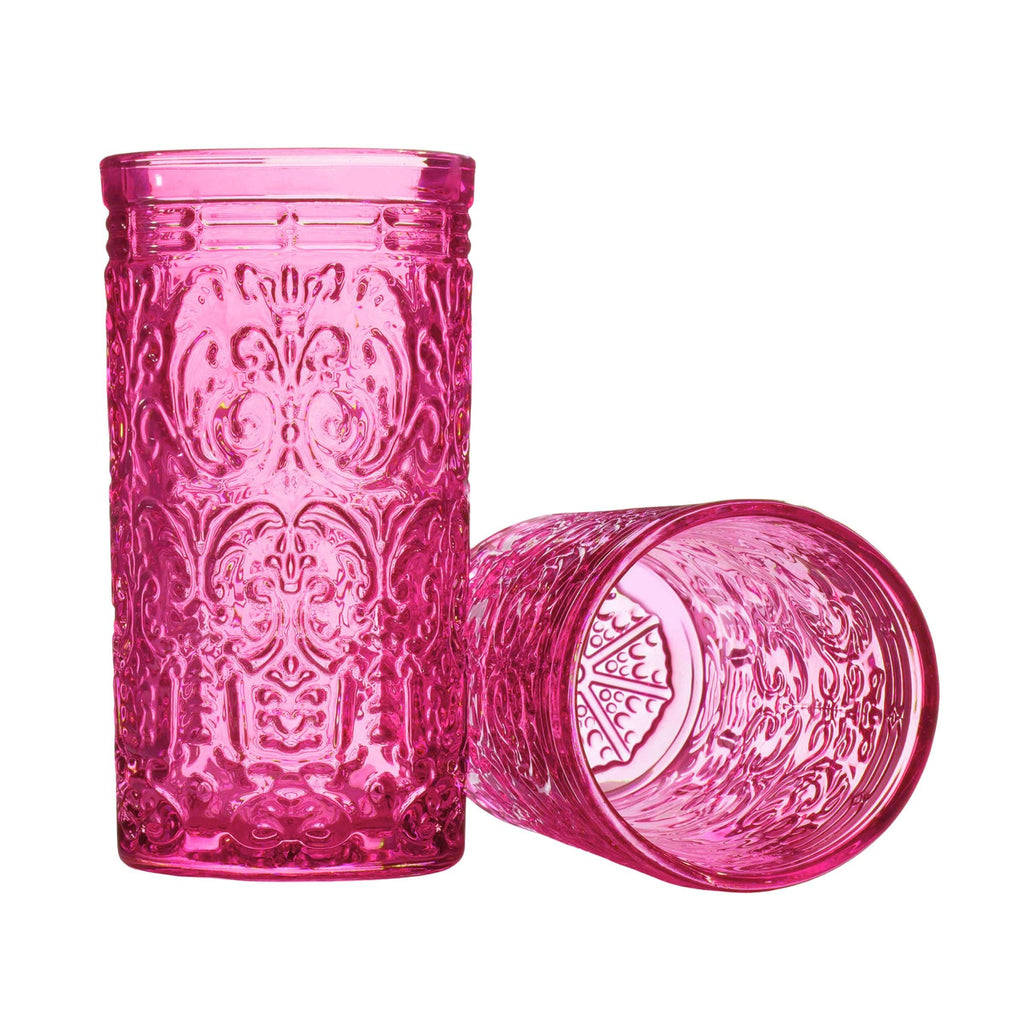 Jax Hot Pink Highball, Set of 4