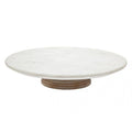 Wood/marble Lazy Susan