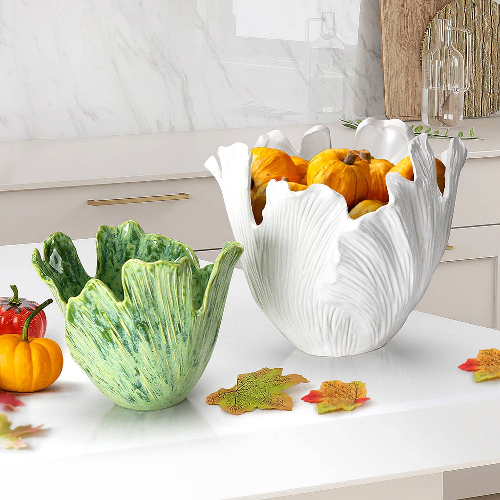 Large Iceberg Elegance Vase: Matt White / H-10" | D-11.25"