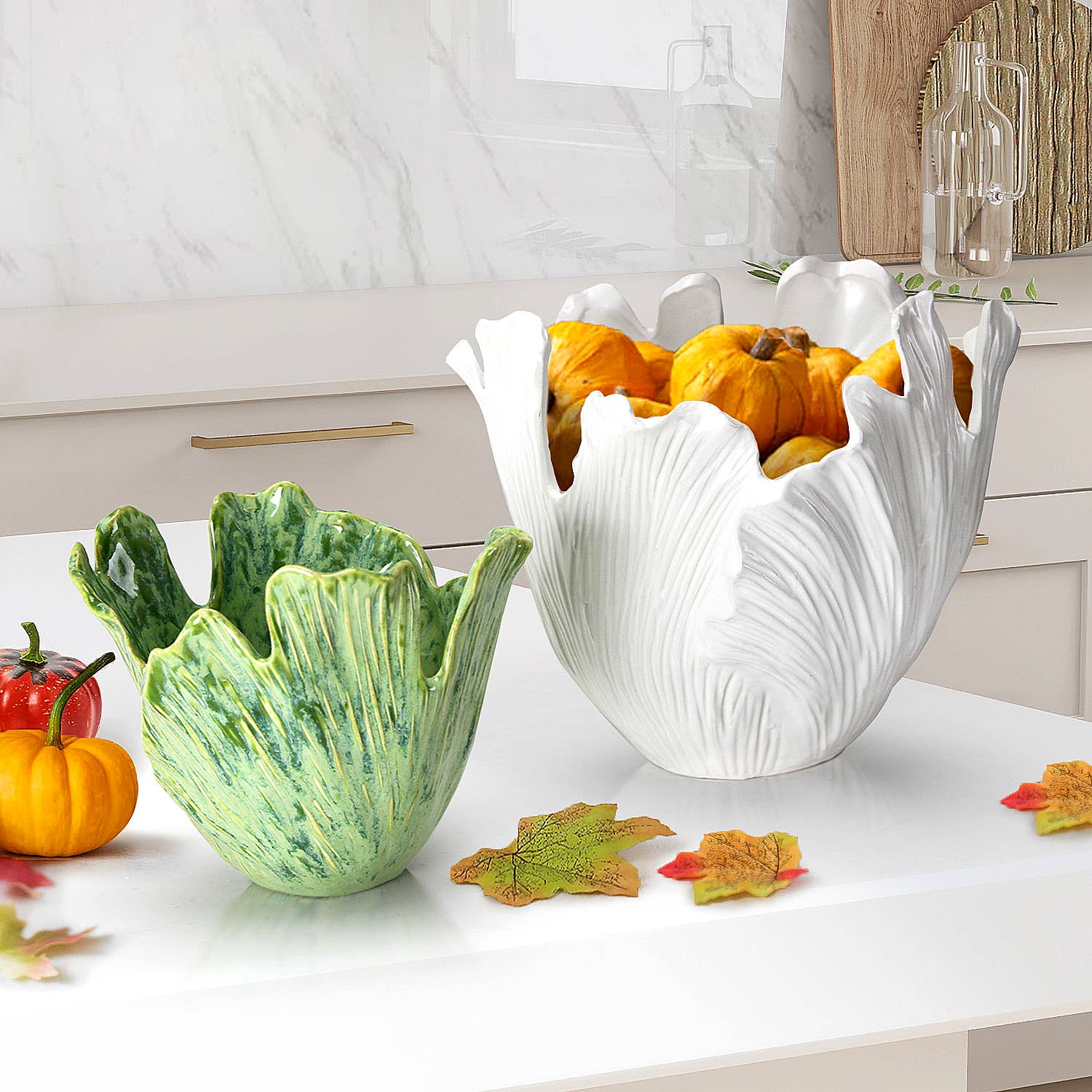 Large Iceberg Elegance Vase: Matt White / H-10" | D-11.25"