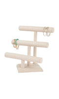 3-Tier Linen Jewelry Display