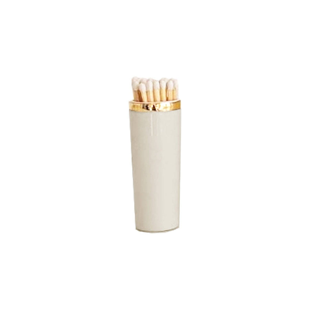 Solid Match Holder/ Striker with Gold Accent: French Blue