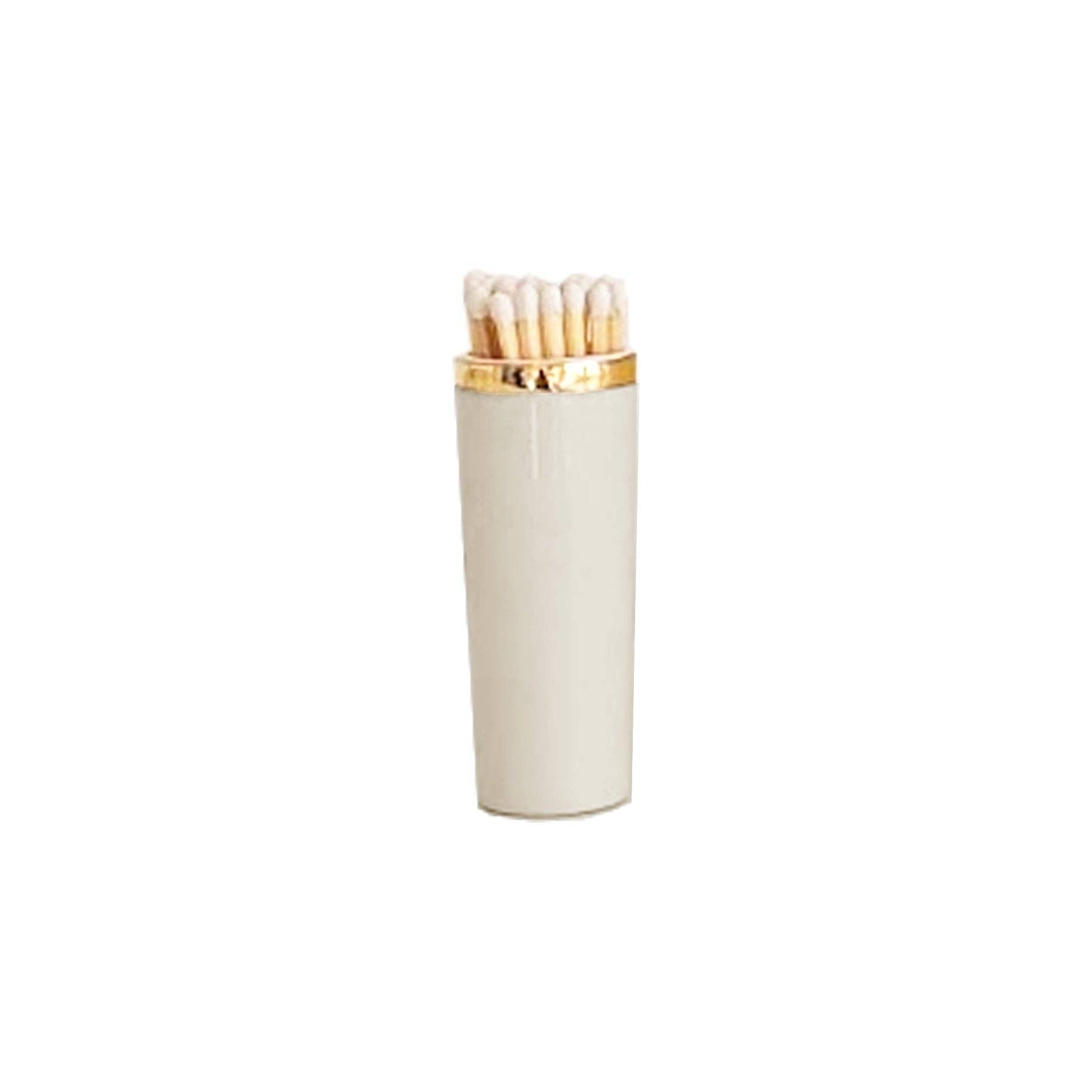 Solid Match Holder/ Striker with Gold Accent: French Blue