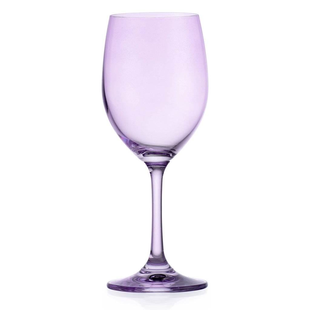 Set of Four Veneto White Wine Glasses: Clear