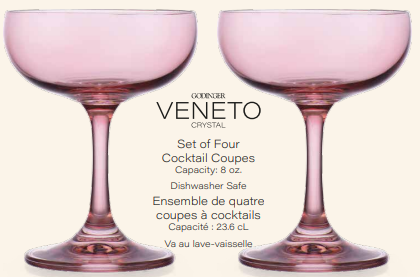 Set of Four Veneto Coupe Glasses: Ballet
