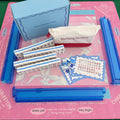 Mahjong Studios – Blue Element American Mahjong Tile Set (166 Tiles) PREORDER: Tiles +Tile Bag +Dice & Instructions + Box