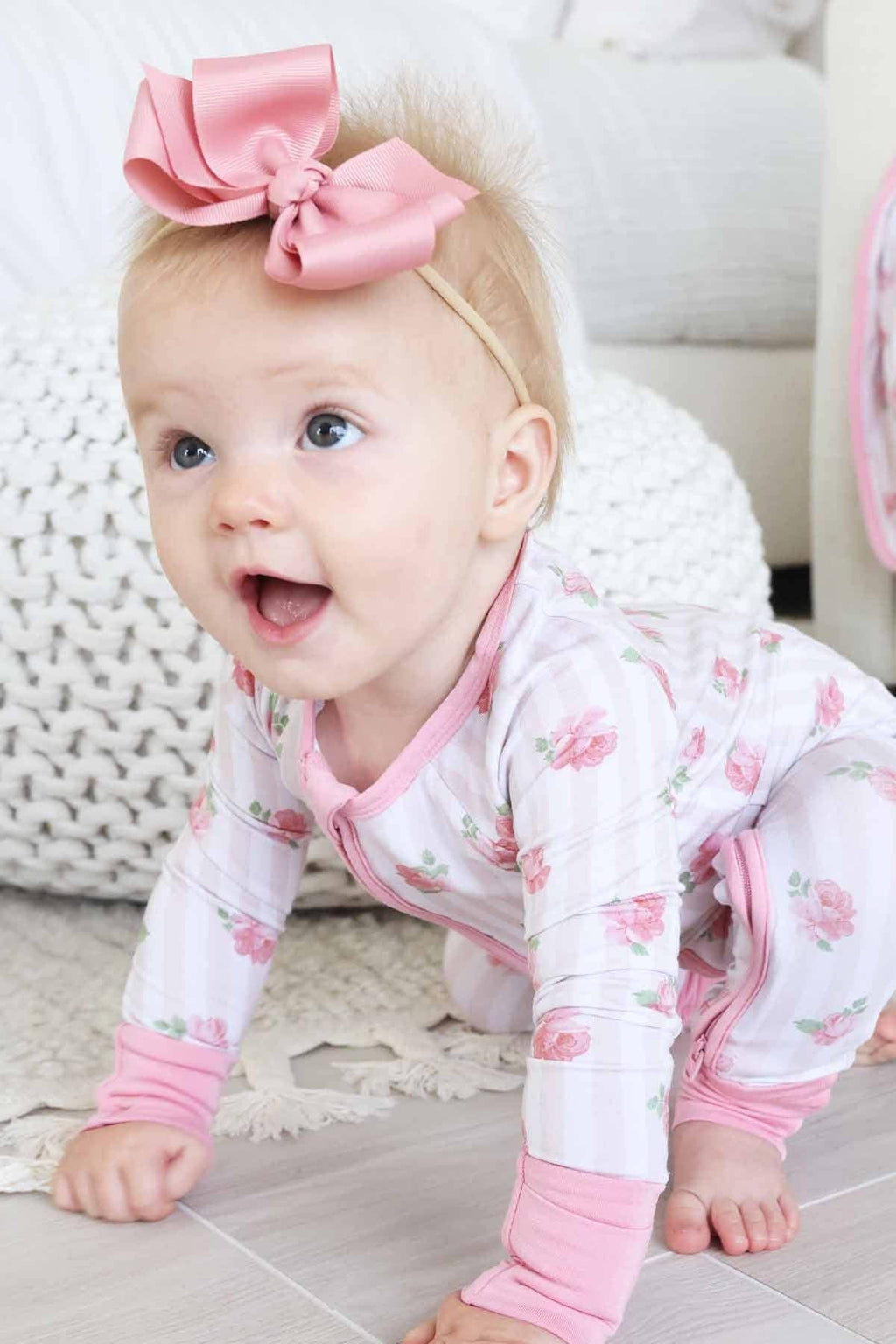 Rosy & Cozy Convertible Zip Romper: 18-24 months