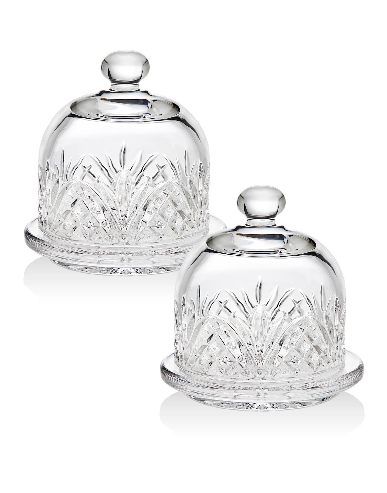 Set of Two Dublin Mini Butter Parfait: Non Leaded Crystal