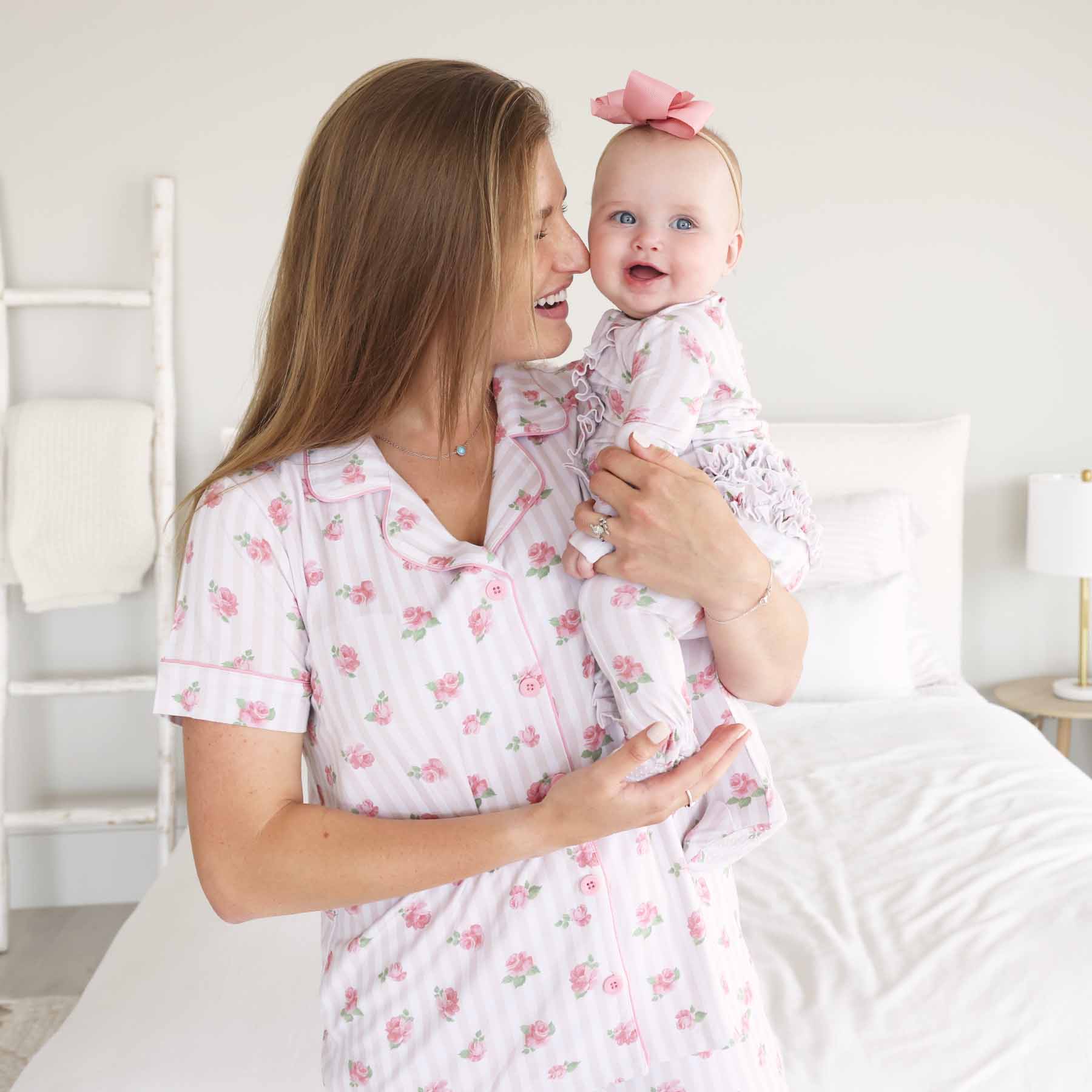 Women's Two Piece Flare Lounge Set | Rosy & Cozy: S