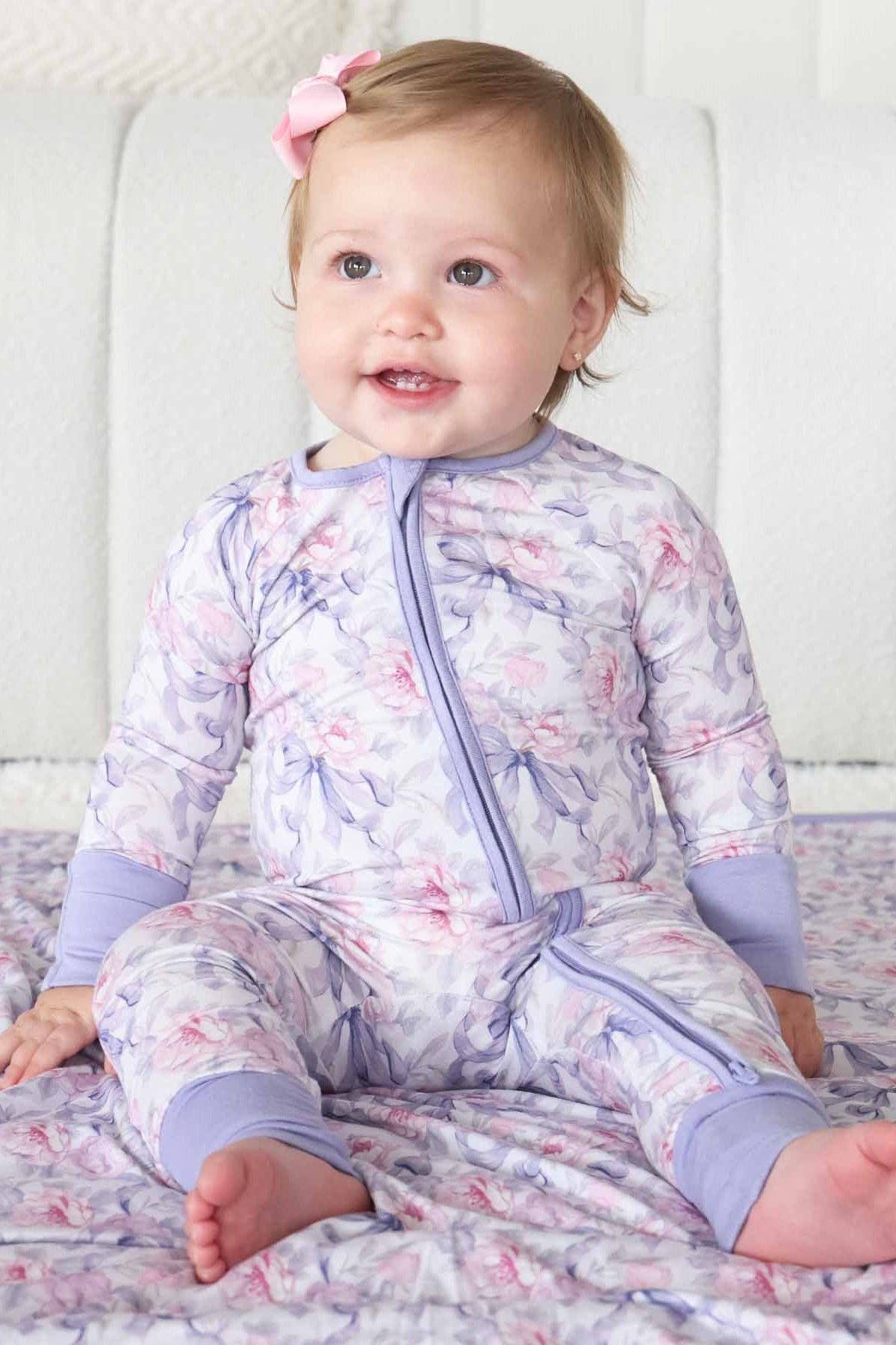 Leighton's Lavender Convertible Zip Romper: 18-24 months