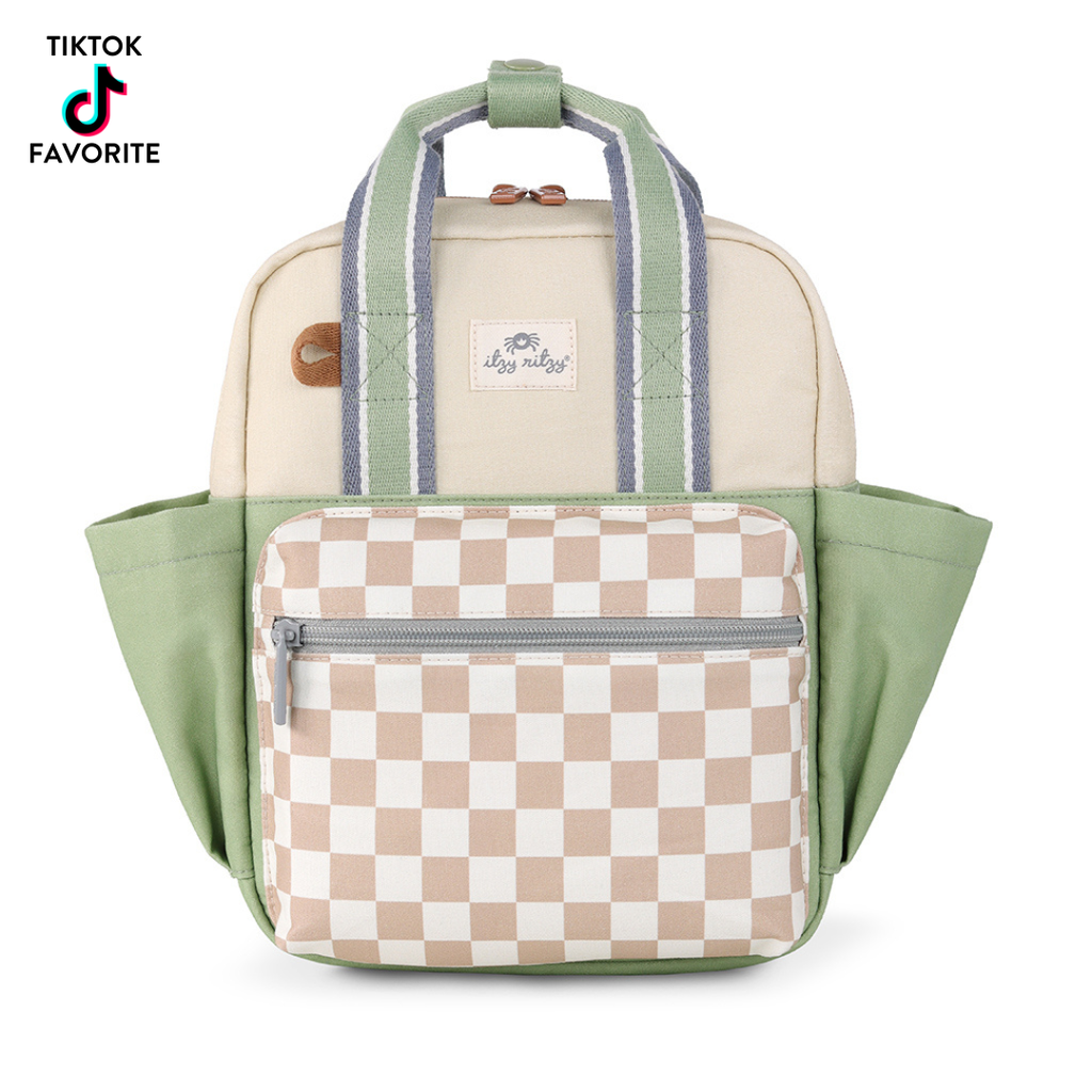 Itzy Bitzy Backpack: Ribbons + Roses