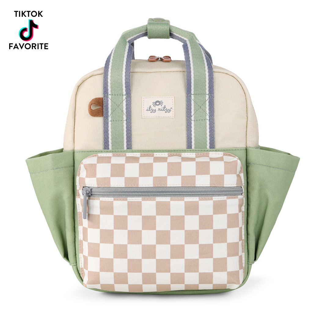 Itzy Bitzy Backpack: Ribbons + Roses