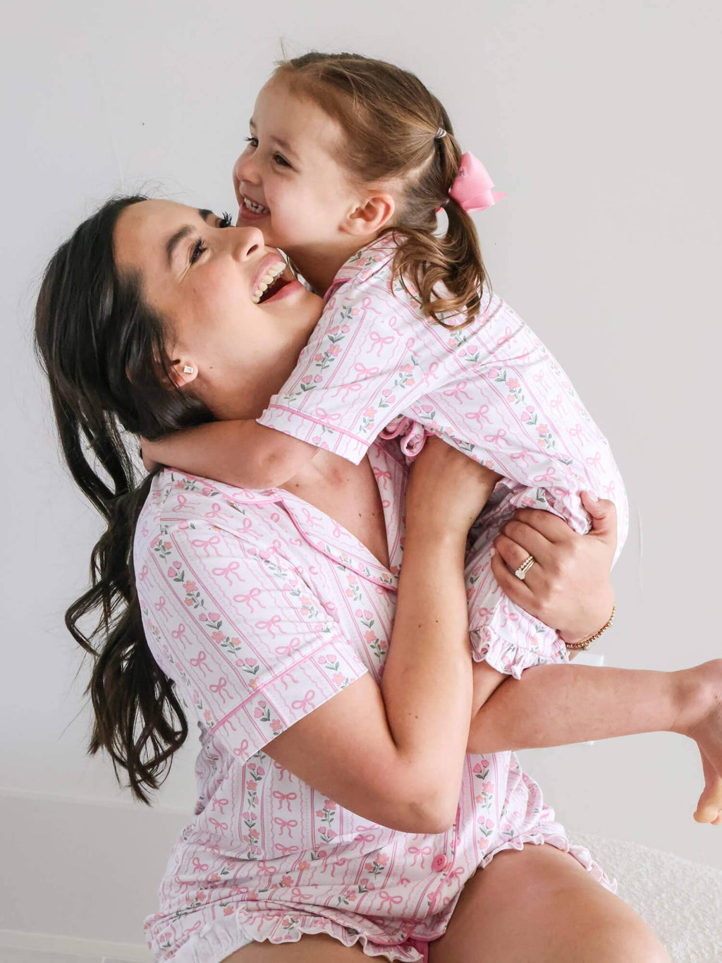 Girl's Two Piece Short Lounge Set | Coquette Garden: 2T