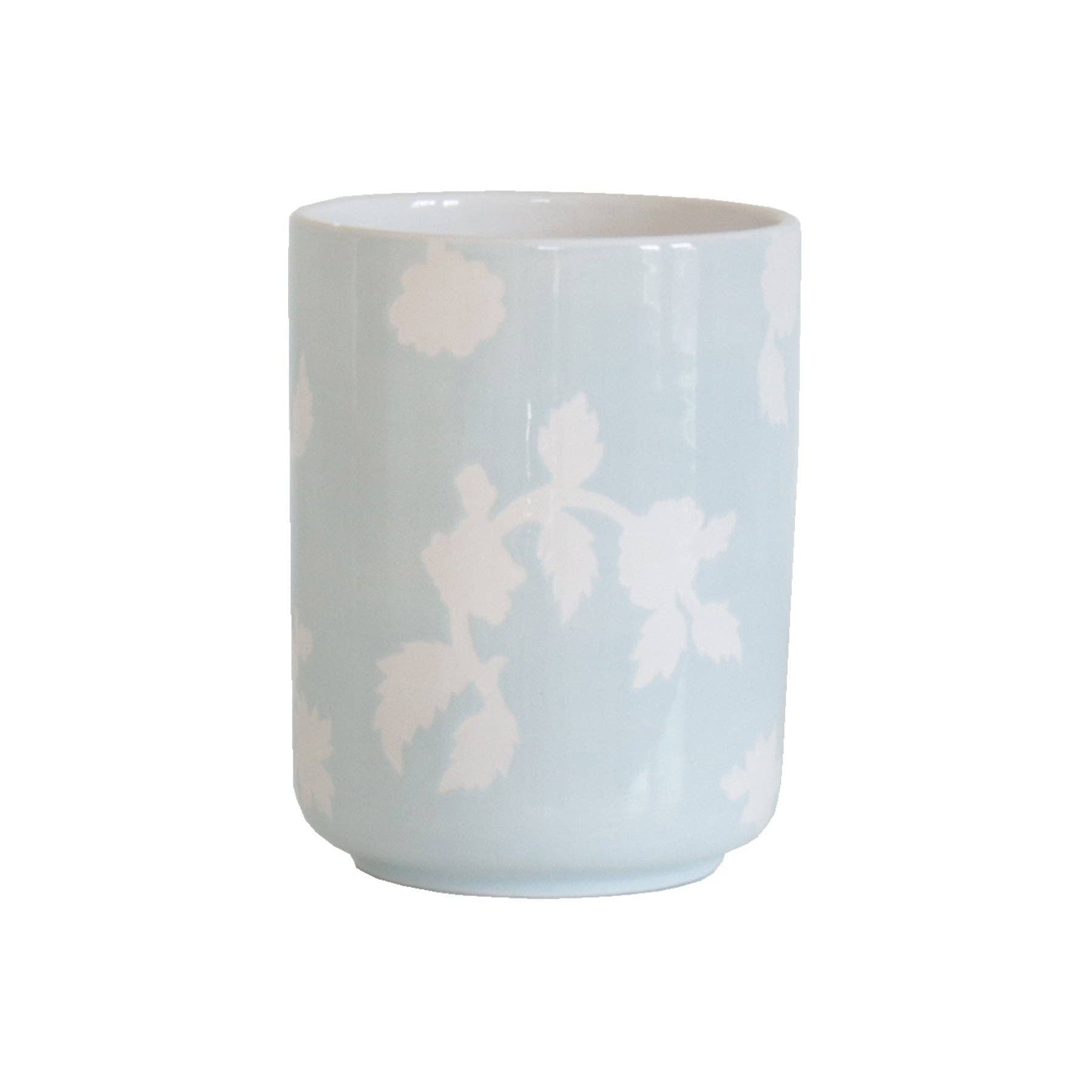 Chinoiserie Dreams Large Vase/ Utensil Holder: Serenity Blue