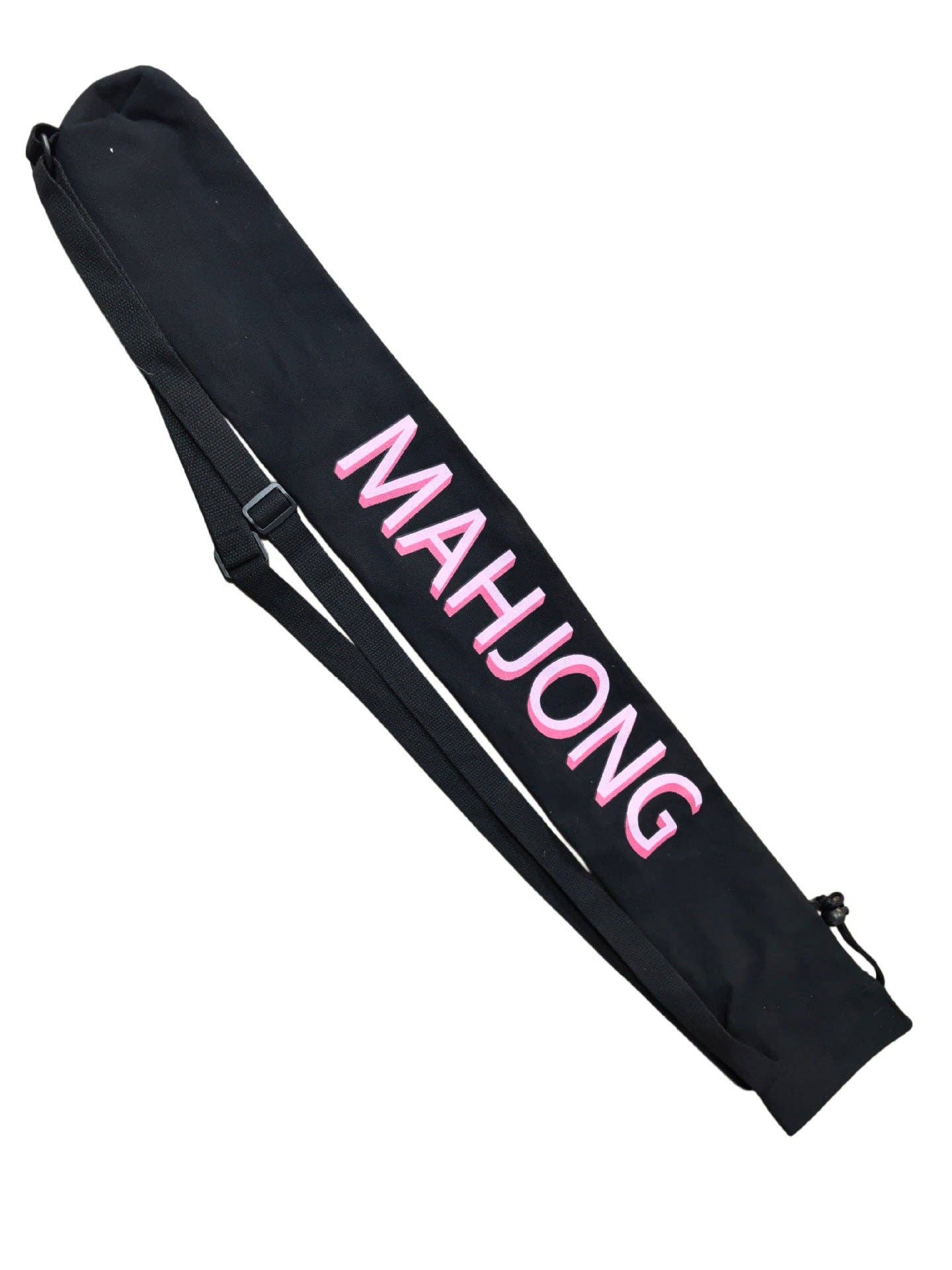 Mahjong Travel Bag – Large Capacity Crossbody Storage Tote: Dark Pink (Polyester)