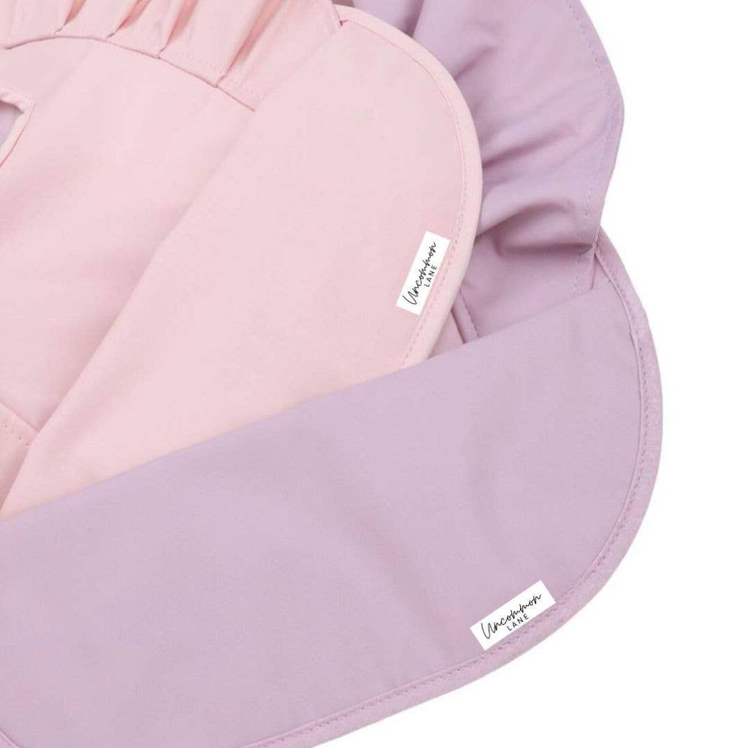 Wing Ruffle Waterproof Bib: Prima-rose Ballerina