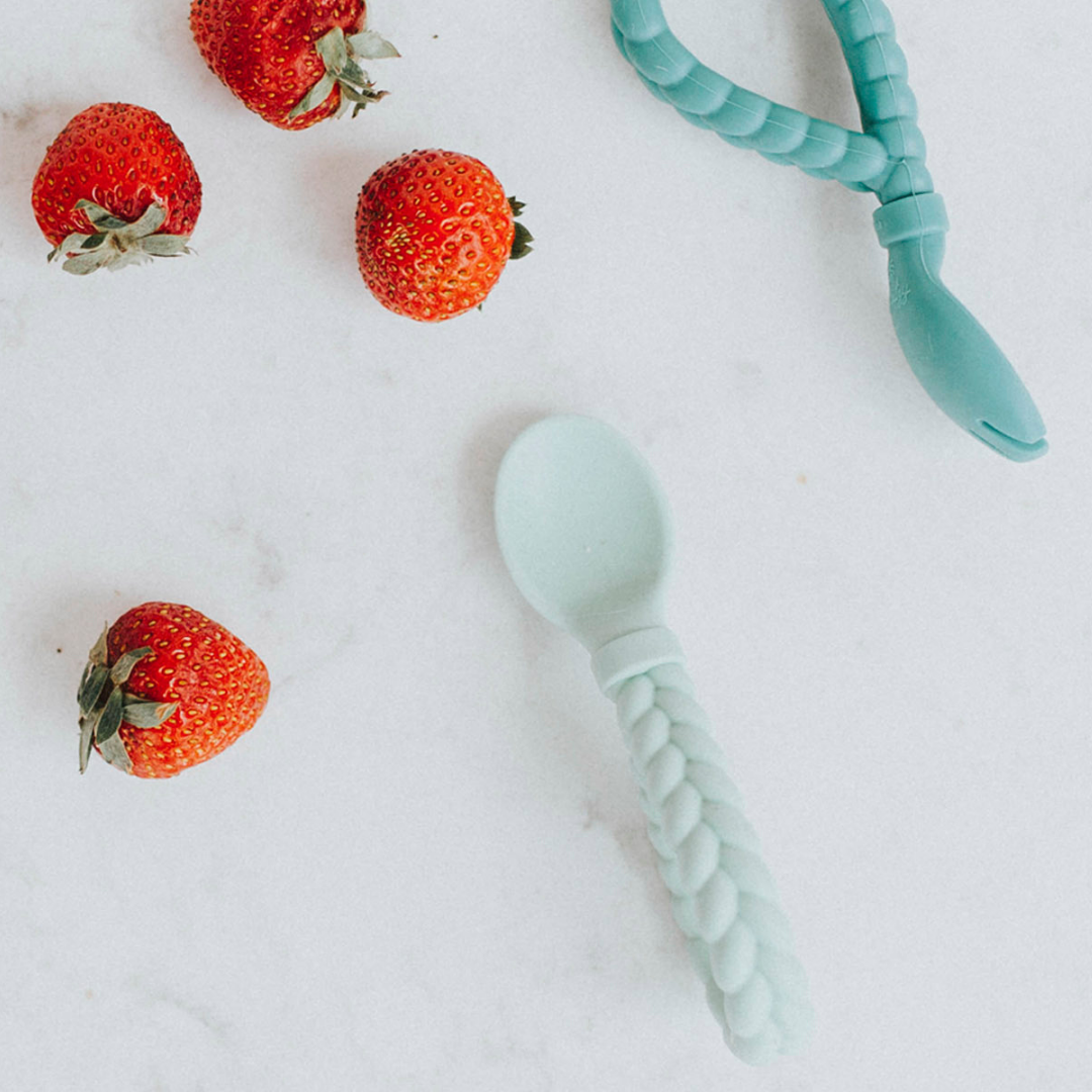 Sweetie Spoons™ Spoon + Fork Set: Pink