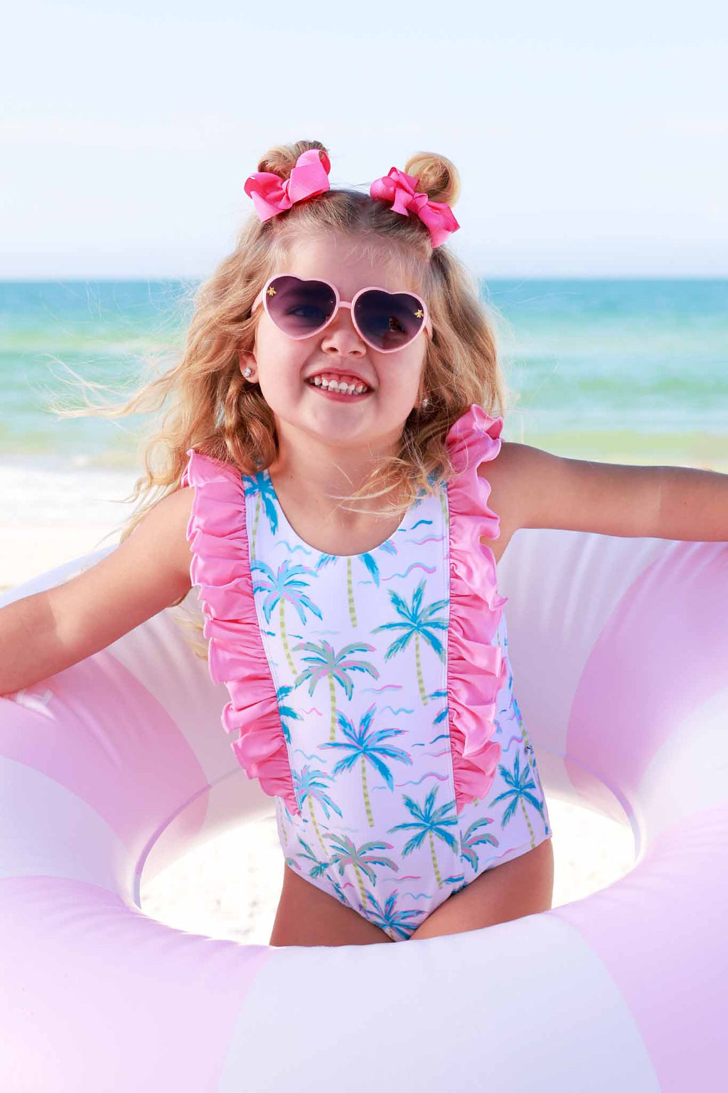 Double Ruffle One Piece | Blue Lagoon: 12-18 months