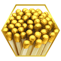 4" Matches + Mini Cloche - Colors of Your Choice + Strikers: Gold Tip