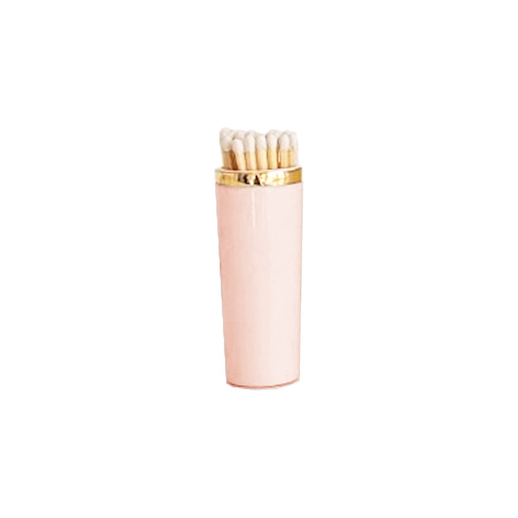 Solid Match Holder/ Striker with Gold Accent: Cherry Blossom Pink