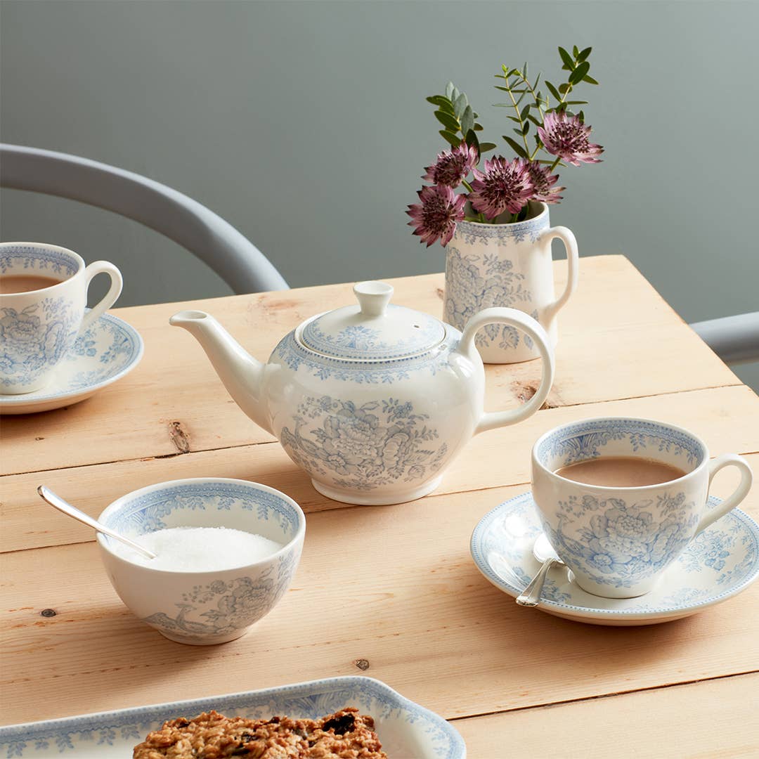 Blue Asiatic Pheasants Tea Saucer