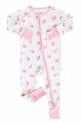 Rosy & Cozy Convertible Zip Romper: 6-12 months