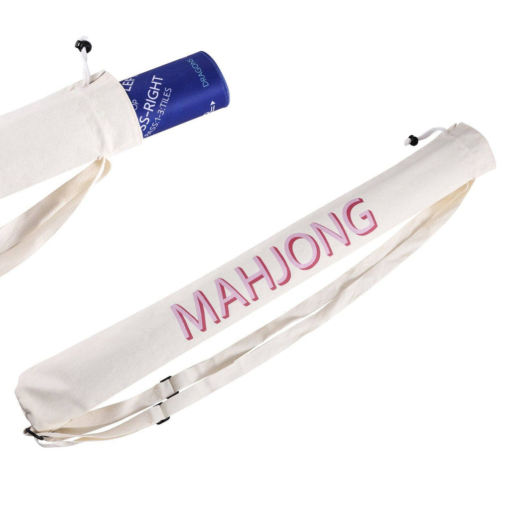 Mahjong Travel Bag – Large Capacity Crossbody Storage Tote: Pink (Polyester)