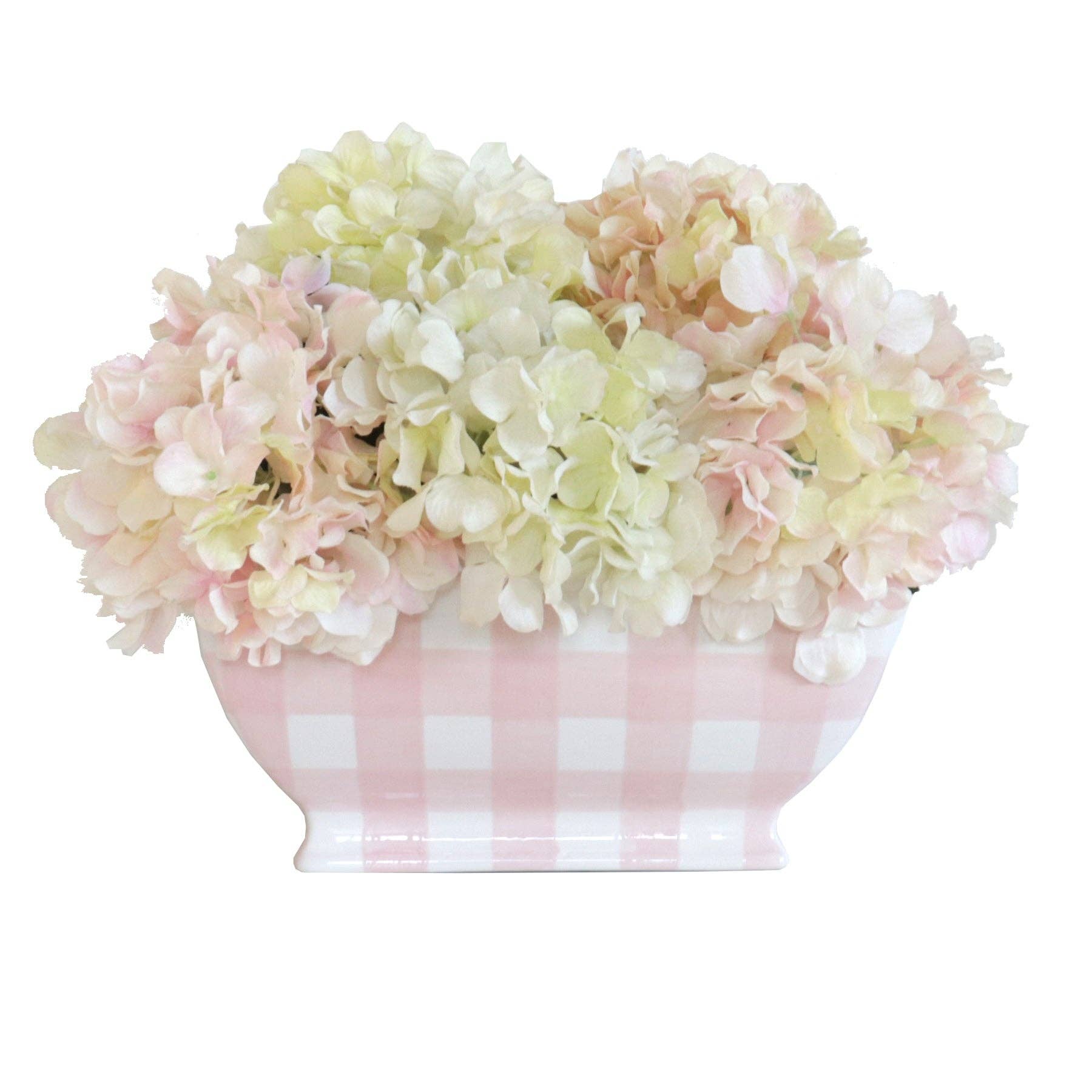 Gingham Planter: French Blue / Planter
