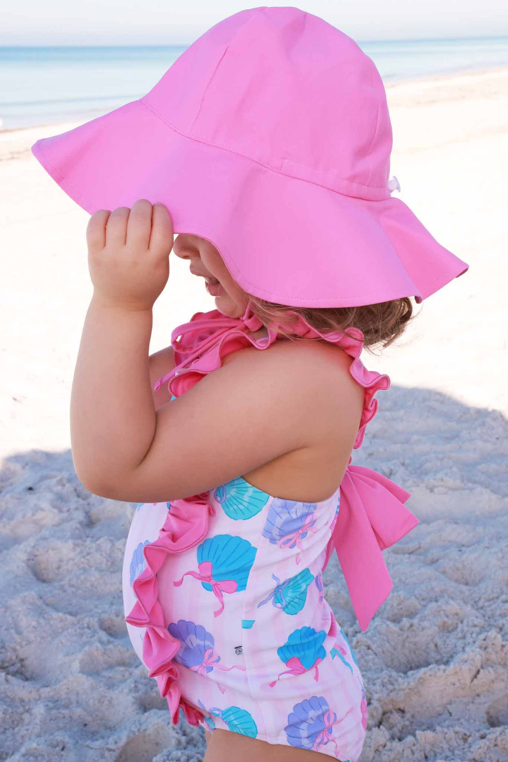 Solid Sun Hat | Pink Sweetie: M