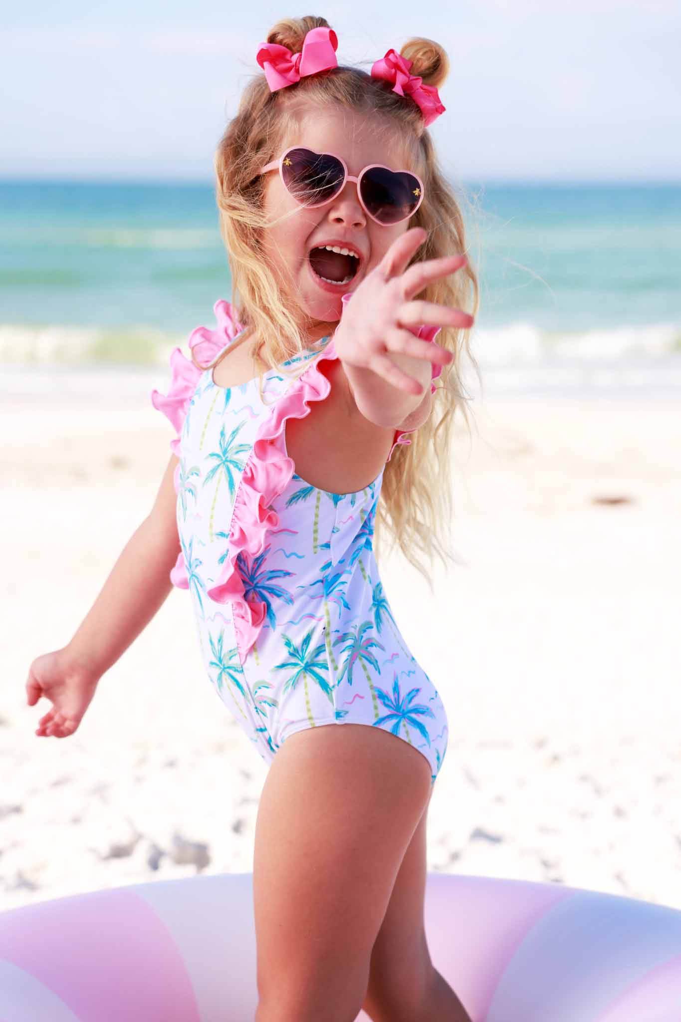 Double Ruffle One Piece | Blue Lagoon: 12-18 months