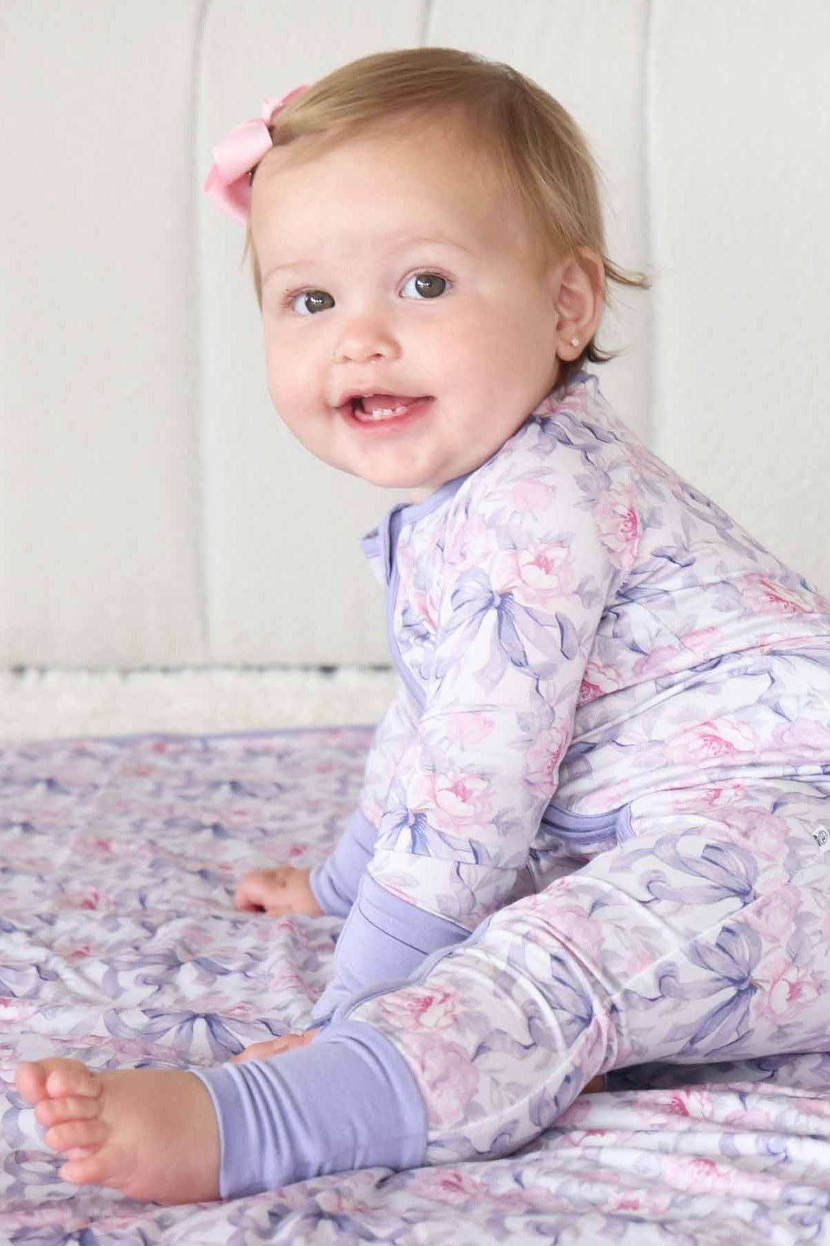 Leighton's Lavender Convertible Zip Romper: 12-18 months