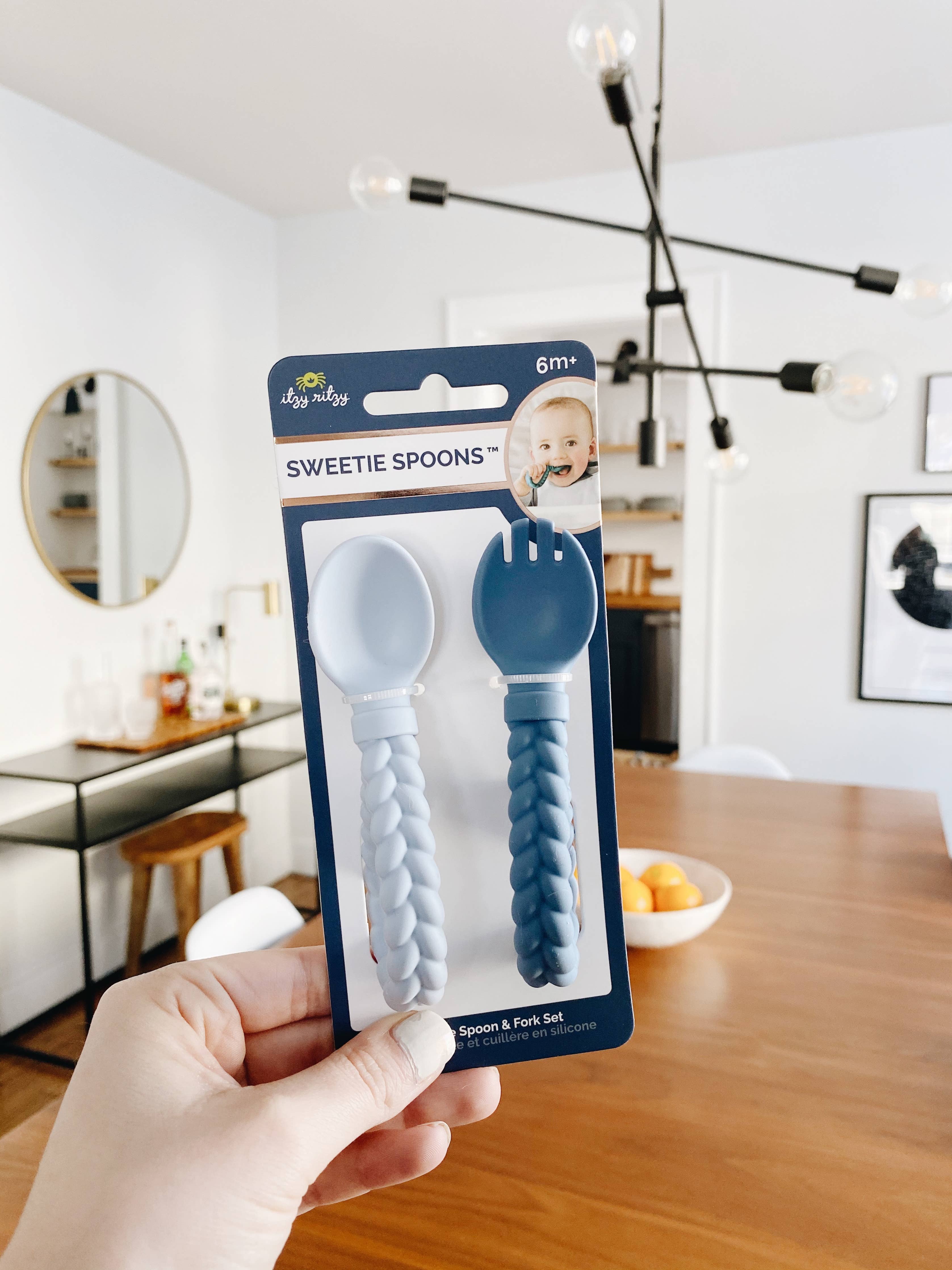 Sweetie Spoons™ Spoon + Fork Set: Mint