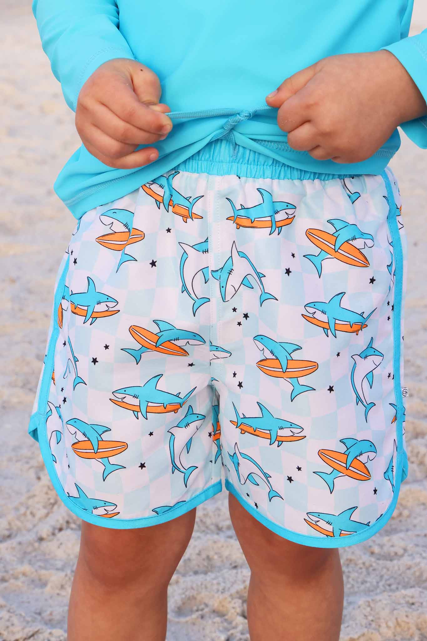 Boy's Swim Trunks | Totally Jawsome: 12-18 months