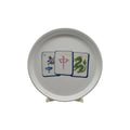 Mahjong Tiles Anything Dish, 5" (blue tiles)