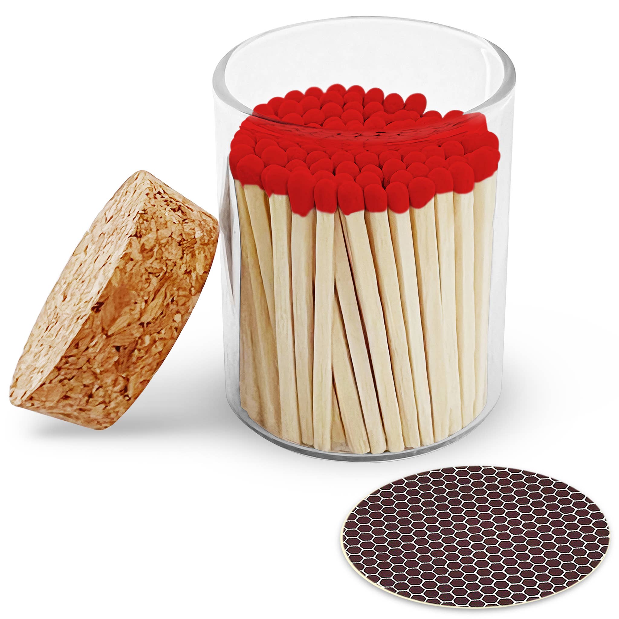 2" Matches in Cork Top Jar - Colors of Your Choice: Lilac