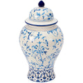 Large Indigo Temple Jar