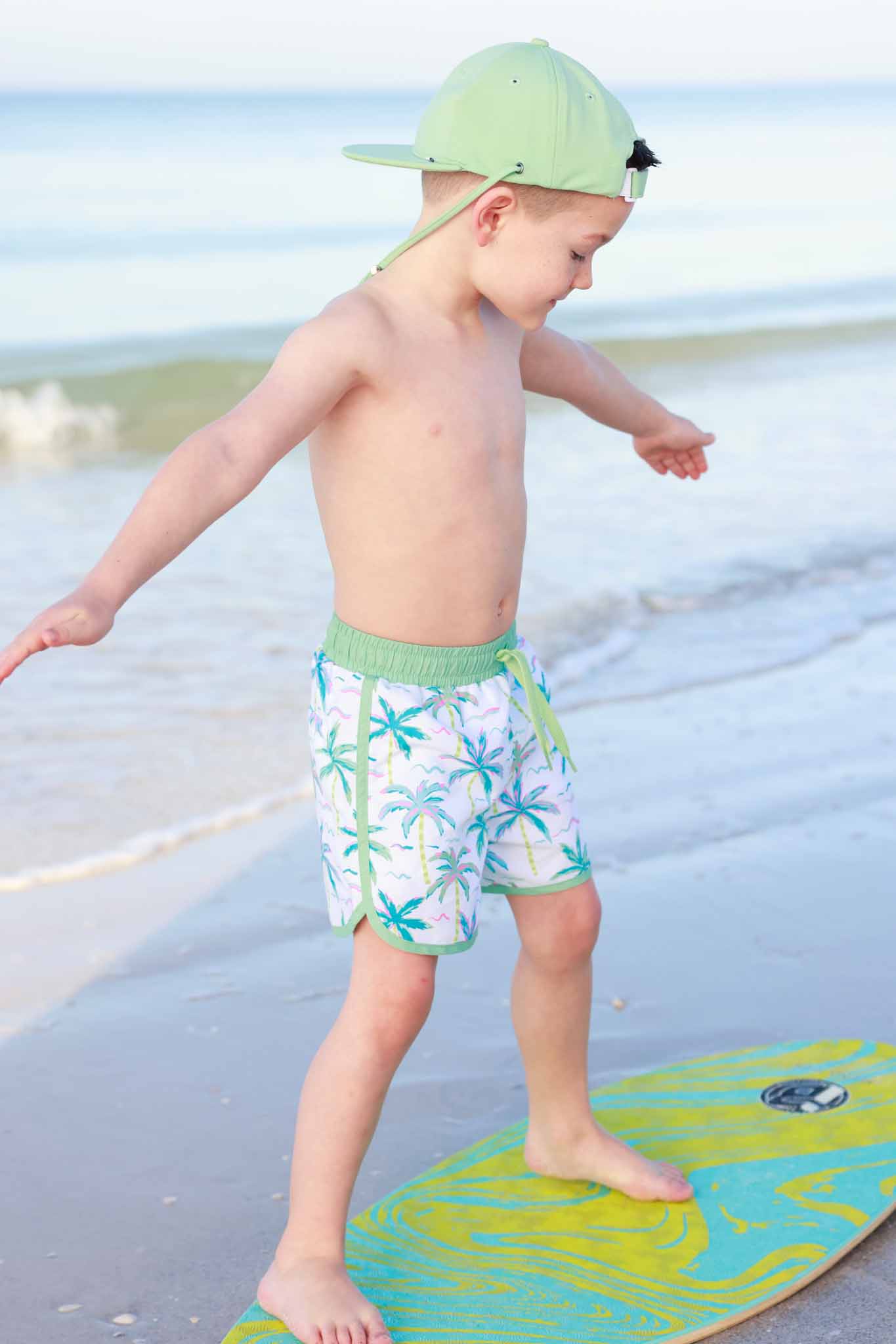 Boy's Swim Trunks | Blue Lagoon: 3-6 months