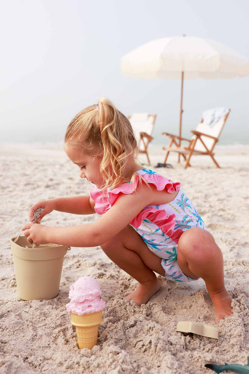 Double Ruffle One Piece | Blue Lagoon: 18-24 months