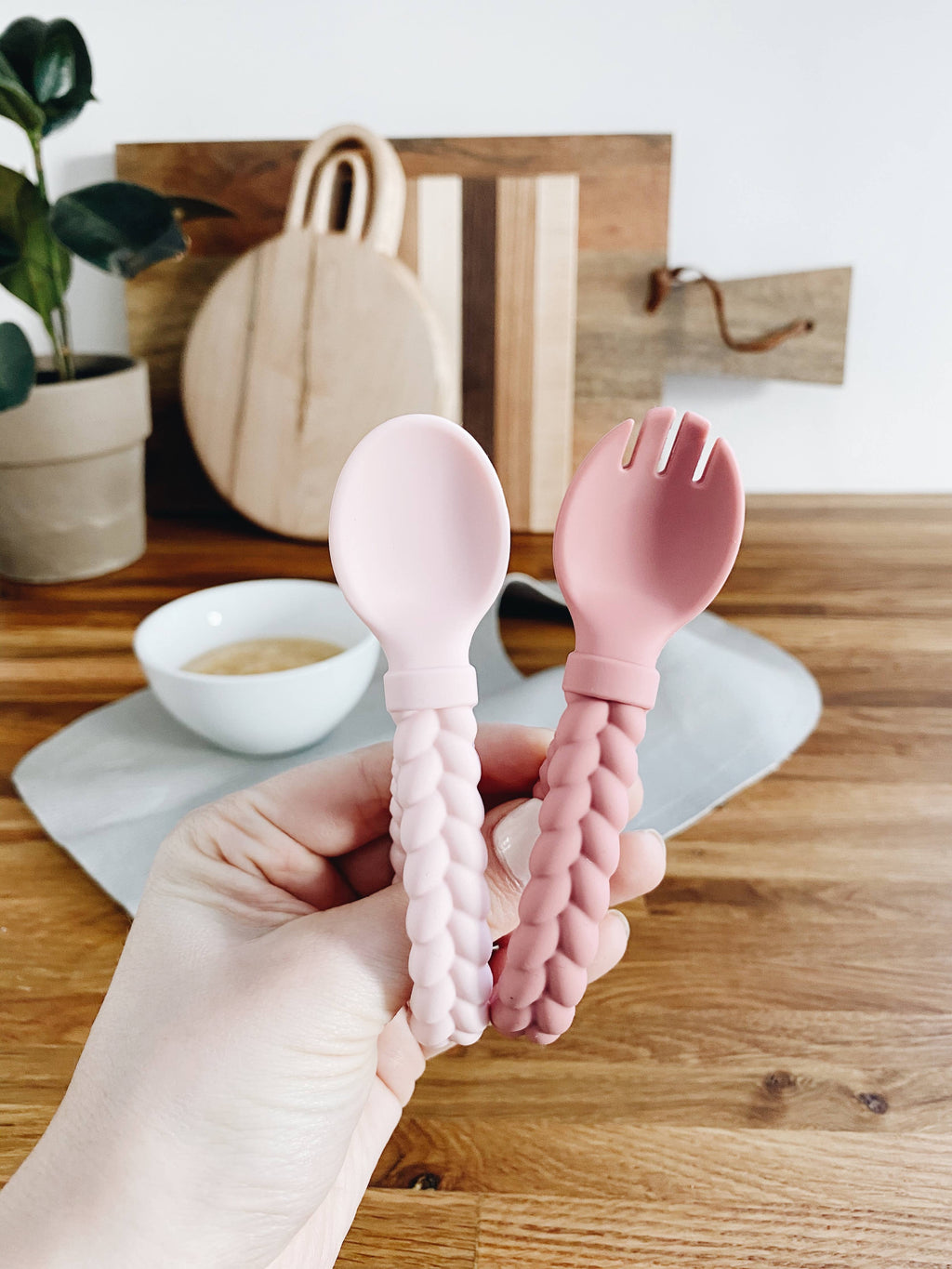 Sweetie Spoons™ Spoon + Fork Set: Blue