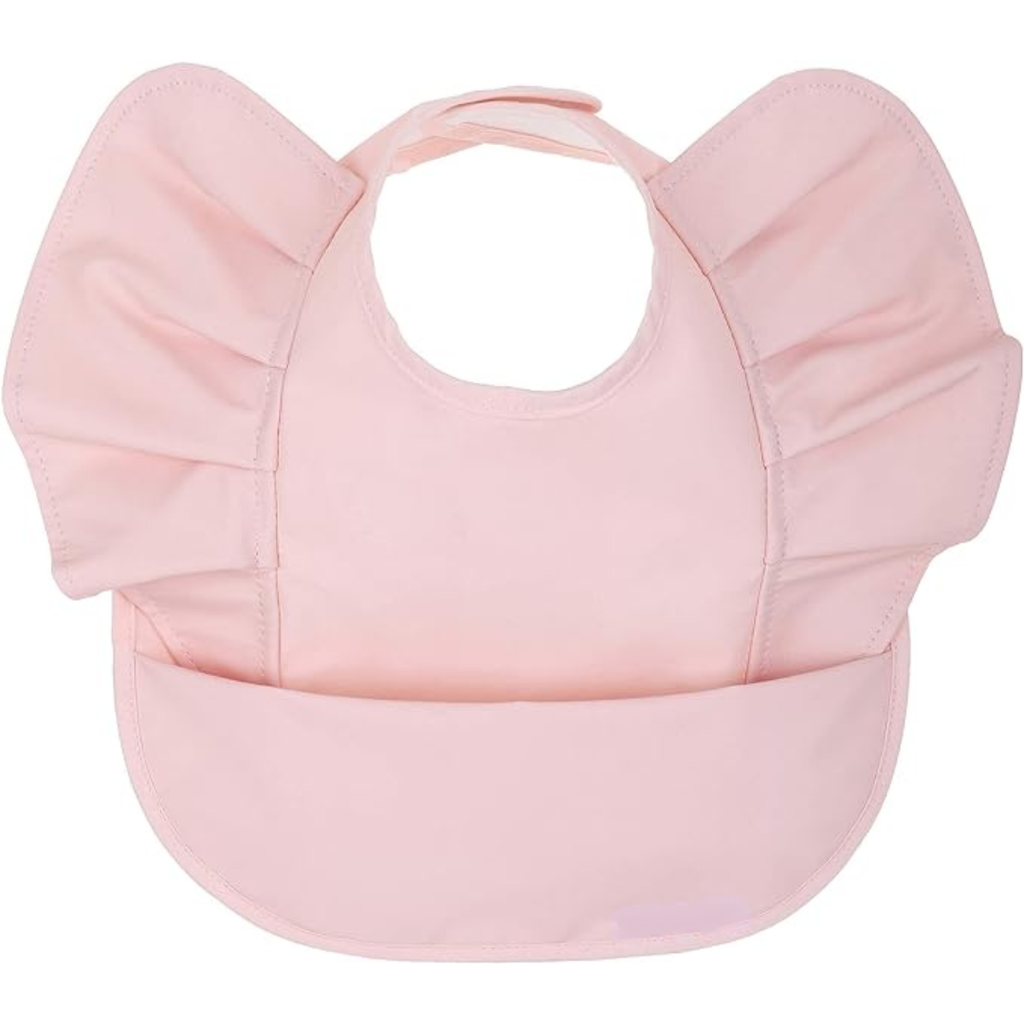 Wing Ruffle Waterproof Bib: Prima-rose Ballerina