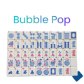 Mahjong Tiles - Bubble Pop – American Mahjong Tile Set (166 Tiles) 2-Color Blue - PREORDER